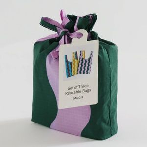 BAGGU Standard Set of 3 Wavy Stripes